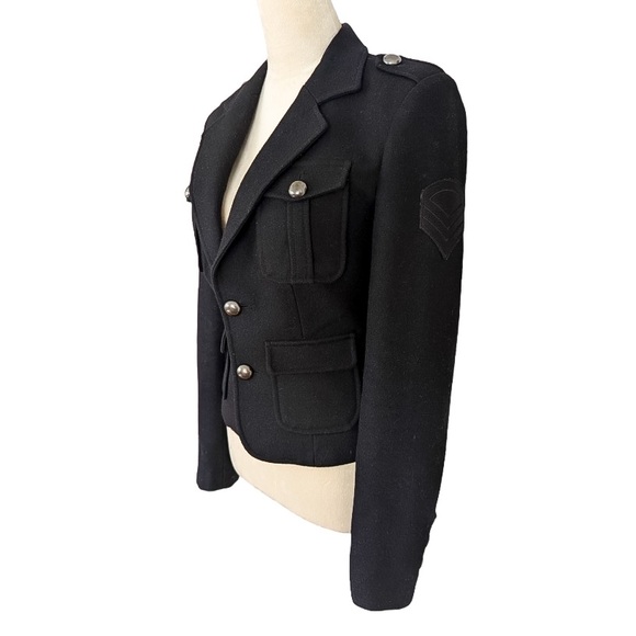 TART COLLECTIONS Vintage Military Style Jacket Coat Size XS Nieman Marcus - Picture 2 of 8